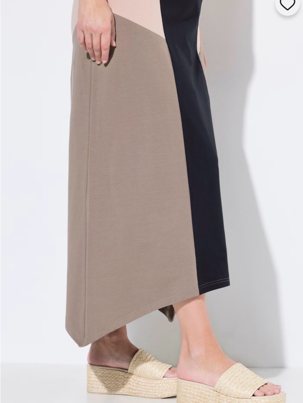 Ulla Popkin Eco Cotton Colorblock Stretch Knit Tank Dress Size 16/18 - Picture 5 of 8
